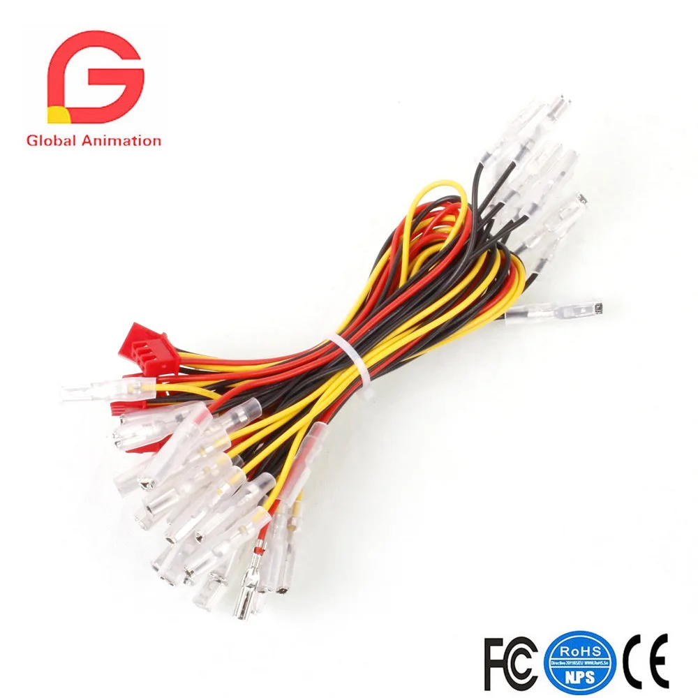 Аркадные игровые комплекты запчасти DIY USB энкодер + ДЖОЙСТИК 10 X Светодиодная