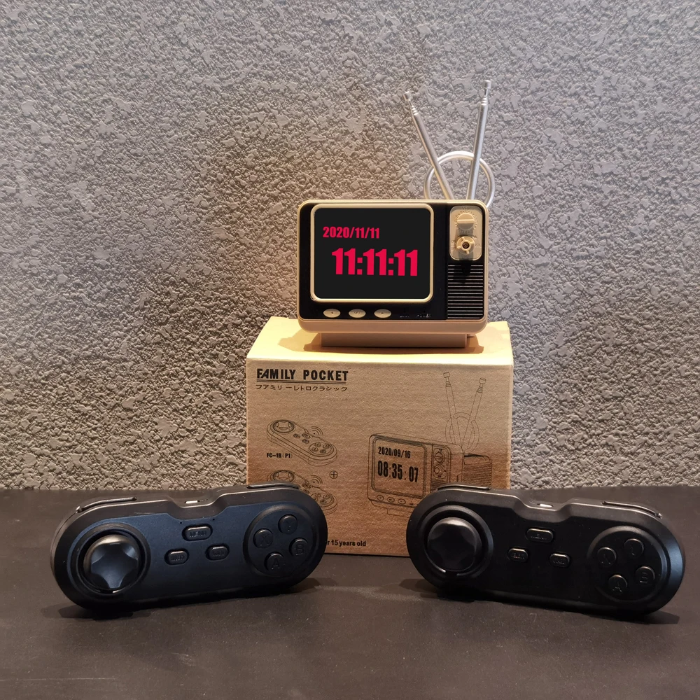 Мини Ретро ТВ игровая консоль портативная видео цифровые часы встроенные 108