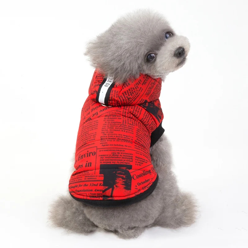 Pet Clothes Dog Clothing Warm Thicken Clothes Dogs Hoodie Dog Coat Cotton Jacket For Small Medium Dogs Pets Products S-XXL HF