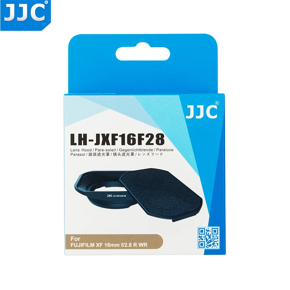 JJC LH-JXF16F28 черная байонетная бленда объектива с крышкой капота может поставить на