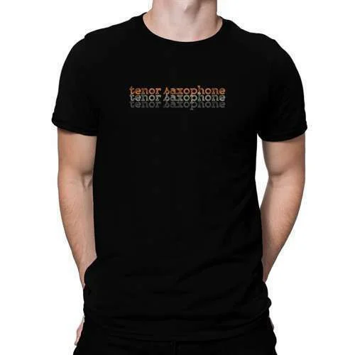 

Tenor Saxophone repeat retro T-shirt