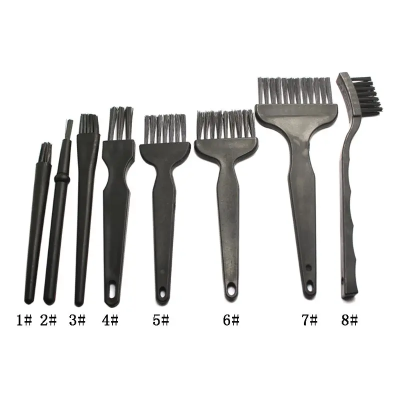 

8Pcs/set Anti Static Brush ESD Safe Cleaning Brushes Tool for Mobile Phone Tablet PCB BGA Repair Parts