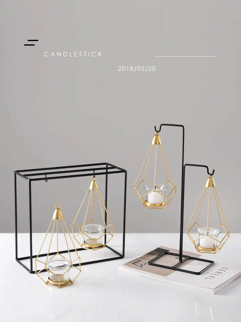 Креативный скандинавский декоративный подсвечник романтичный светильник