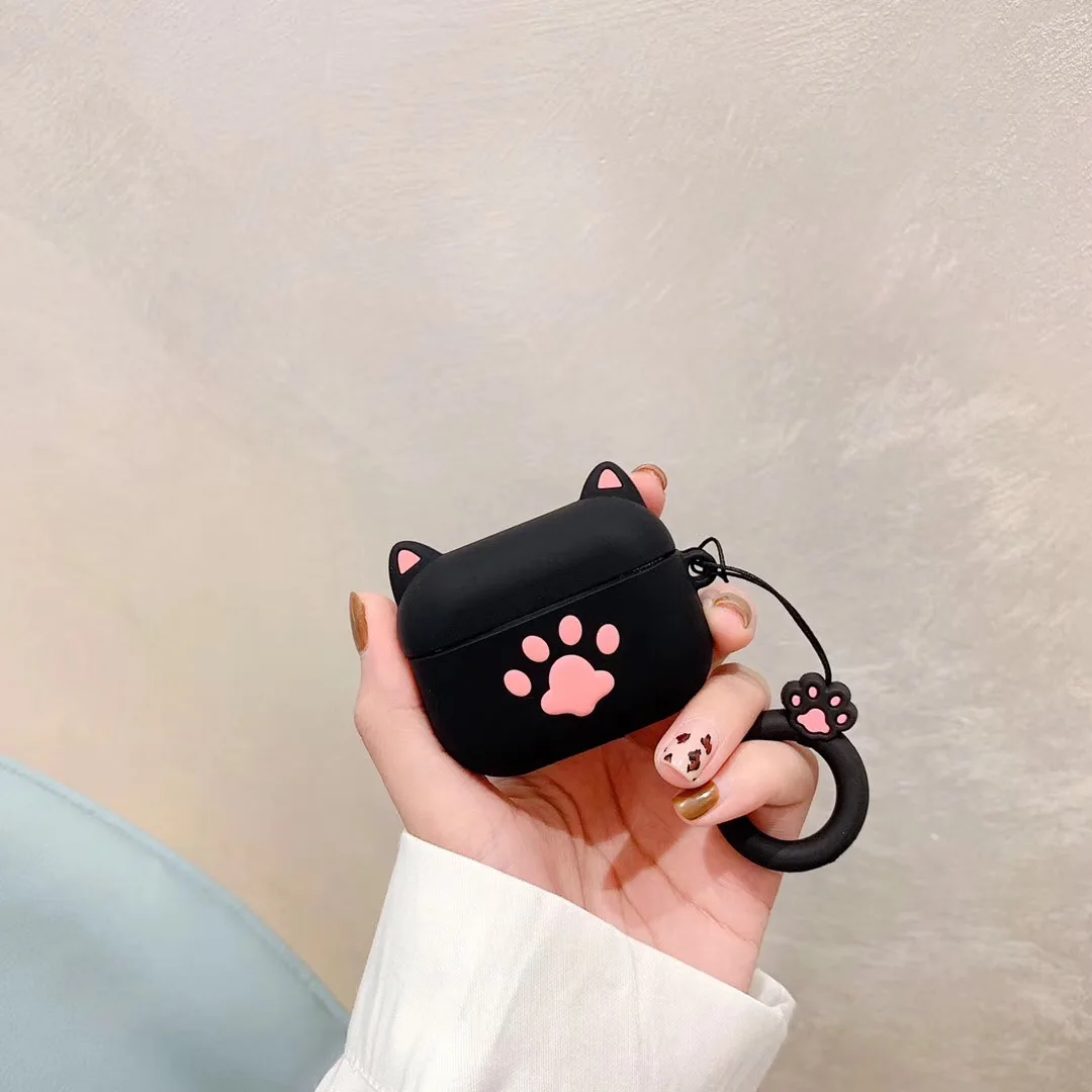 C2 Принципиально для Airpods Pro Чехол с милым рисунком кота кремния Защитный чехол coque для Apple Ipad Air накладки для Surface pro 3 наушники-вкладыши tws Bluetooth наушники чехол - Цвет: C2