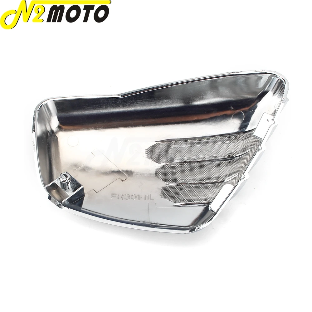 Хромированная Боковая Крышка батарейного отсека мотоцикла защитный обтекатель