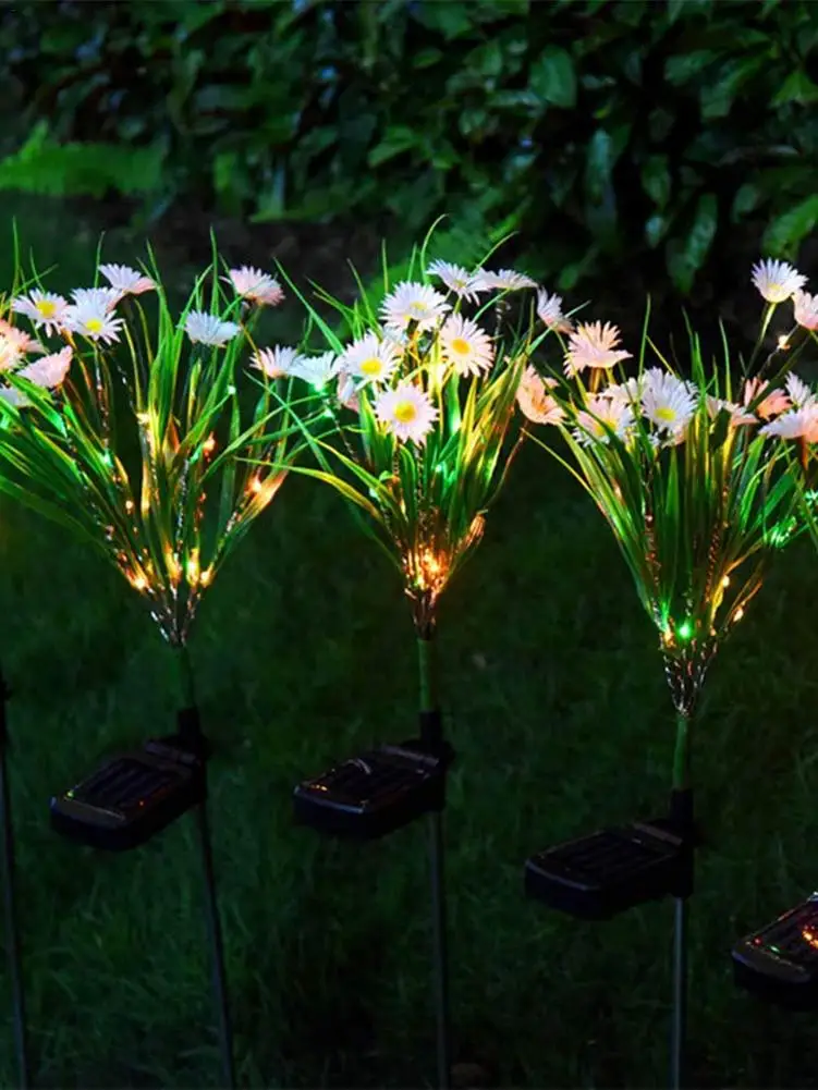 Уличный светодиодный светильник на солнечной батарее искусственная лампа