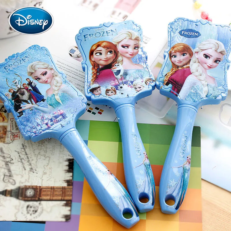 Disney Frozen Princess Comb Anna Elsa Anti-static Hair Care Brushes Baby Girls Dress Up Makeups Birthday Kids Gifts