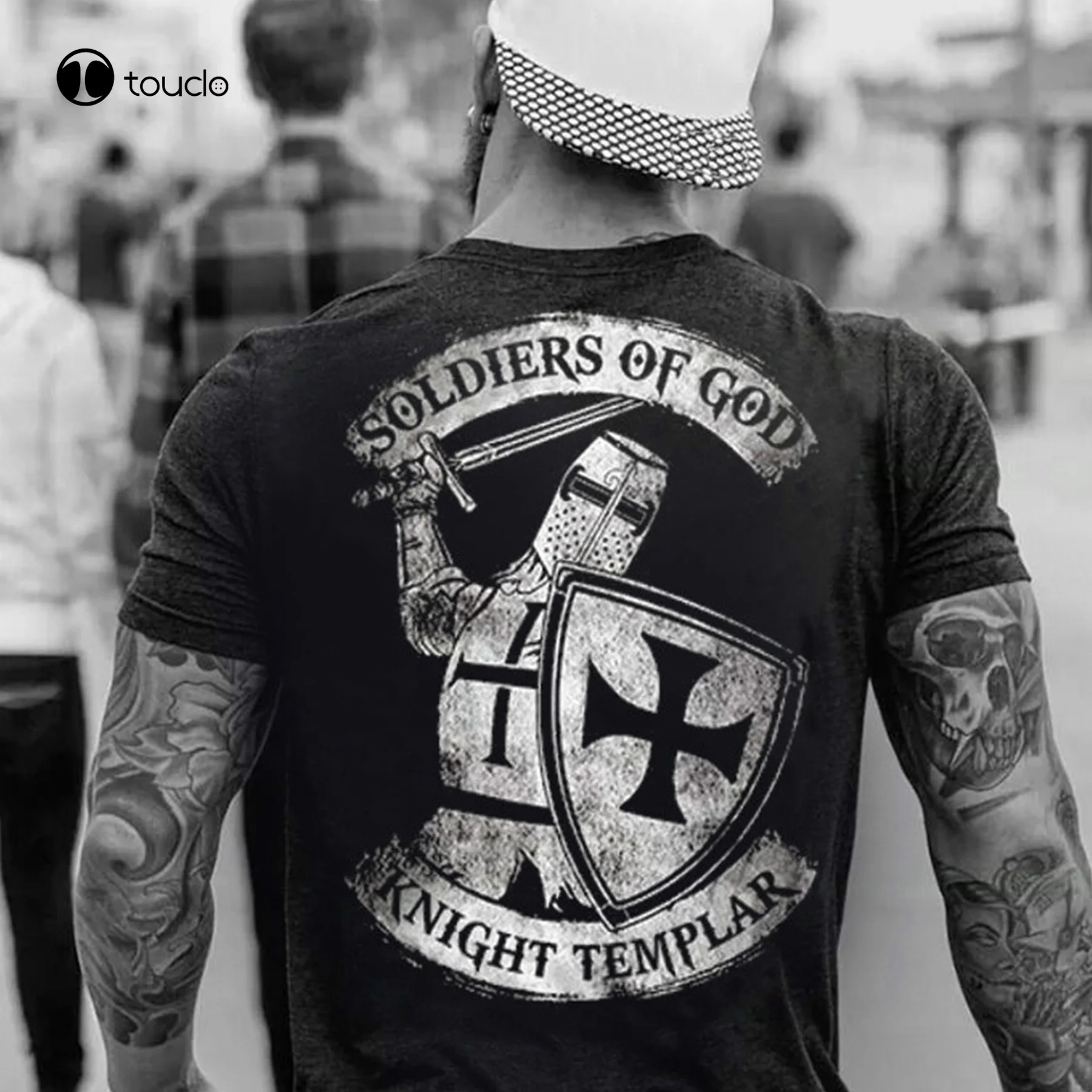 

Soldiers Of God Knight Templar T-Shirt Tee Shirt Custom aldult Teen unisex digital printing Tee shirt fashion funny new unisex