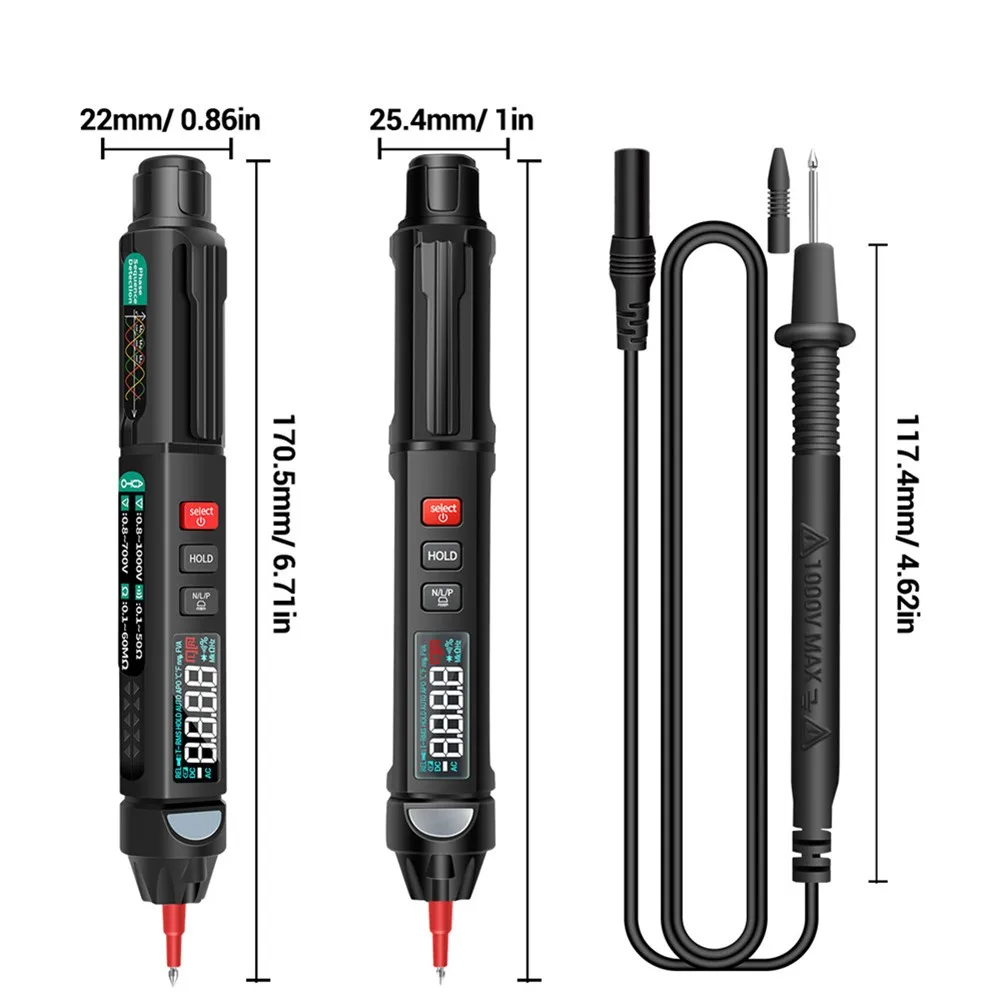 

4000 Multimeter A3003 Counts Digital Multimeter Pen Type With Non Contact