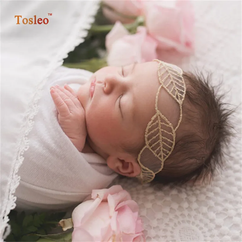 Повязка на голову для девочек листья реквизит фотосъемки детей аксессуары 0 3