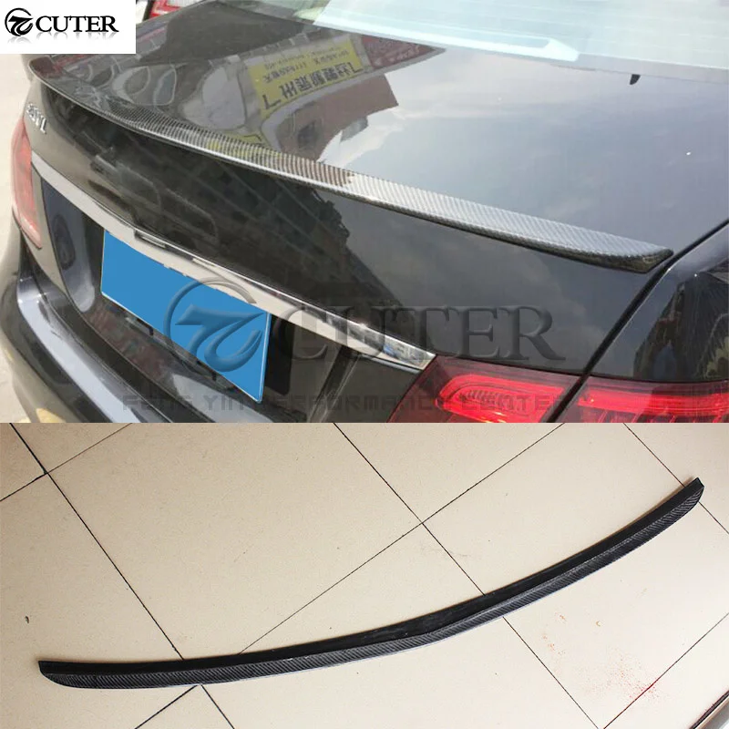 

W212 E300 E350 спойлер для багажника из углеродного волокна с задними крыльями для Mercedes Benz W212 автомобильный Стайлинг 14-15
