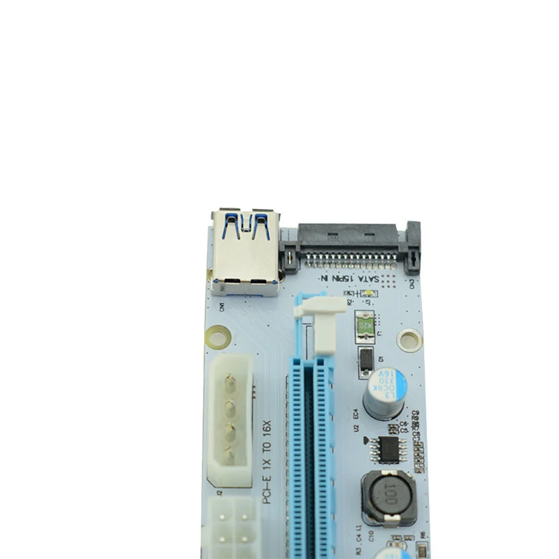 Адаптер карты удлинитель 1X 16X горная линия питание PCIE 4PIN/6PIN/расширитель SATA Usb