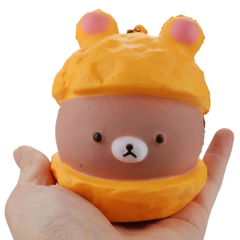 Puff Мягкая игрушка хлеб клубника попкорн гамбургер Единорог Rilakkuma хомяк собака с изображением утки, лягушки медленно поднимающиеся Squeeze детские игрушки для мальчиков и девочек - Цвет: Puff