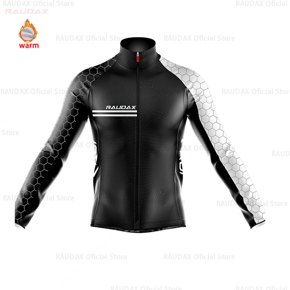 jersey only Мужская Джерси для велоспорта Pro Team raudax зимняя флисовая одежда для велоспорта MTB велотрусы Ropa Ciclismo триатлон - Цвет: jersey only