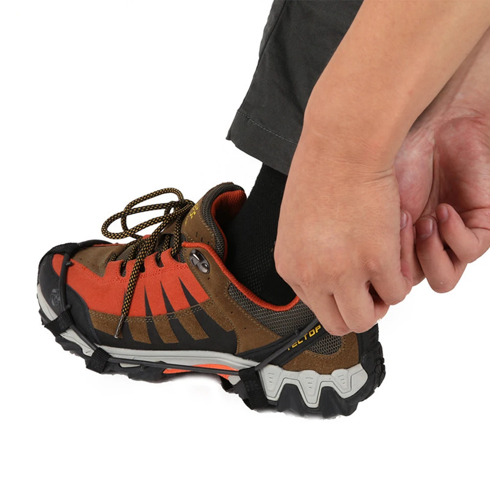 

24 Teeth Ice Gripper For Shoes Women Men Outdoor Climbing Ice Claw Anti-skid Mountaineering Tools Non-slip Snowfield Crampons