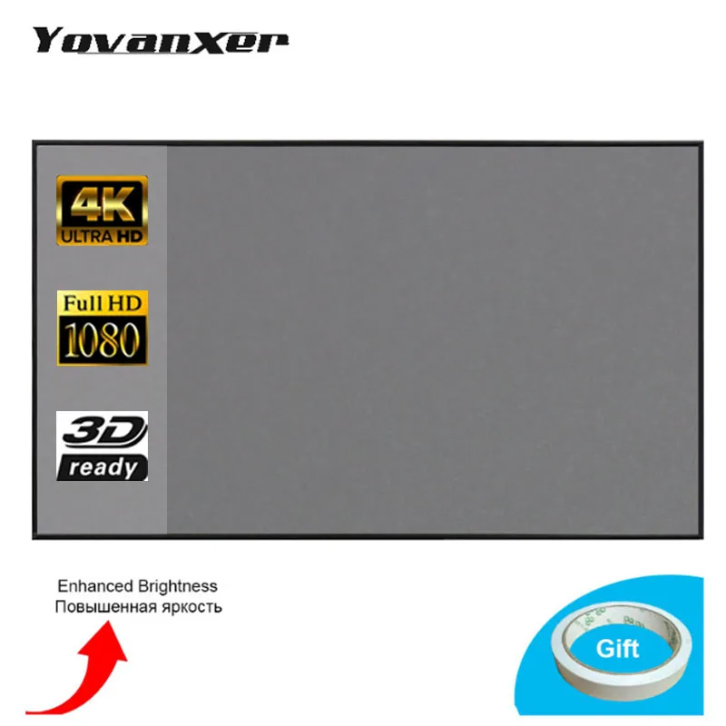 60-133 дюймов проекционный экран для проектора XGIMI H1 H2 H1S Z6 Z5 Z3 JMGO J6S E8 UNIC проектор