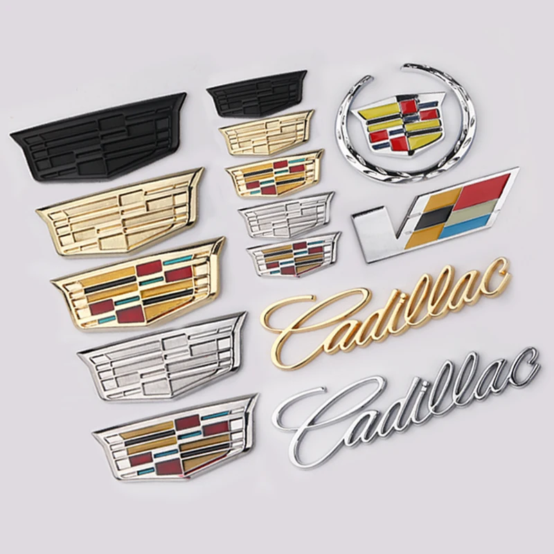 Автомобильная металлическая 3D наклейка для Cadillac Logo Escalade CTS ATS SRX XTS XT5 STS CT5 CT6 BLS XLR