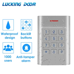 1000 Пользователь IP68 Водонепроницаемая автономная клавиатура управления доступом металлический чехол устройство для защиты входной двери электрический блокировщик Одно реле