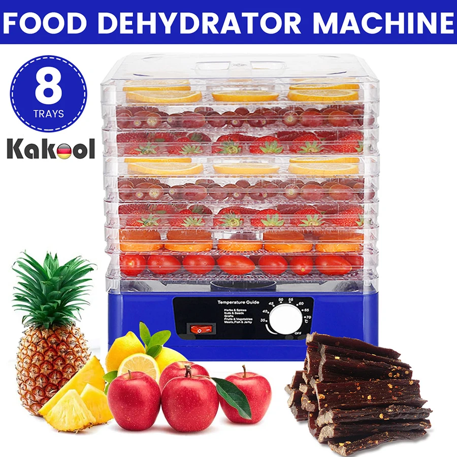

350W Food Dehydrator Temperature Control 8 Trays fruit Dryer Machine for Jerky Meat Vegetable Beef