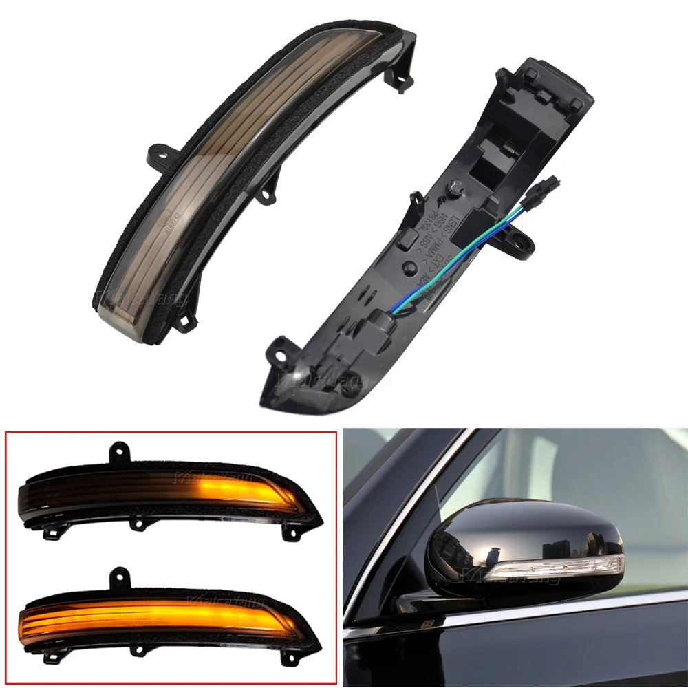 

2PCS Flashing Water Rearview Mirror Turn Signal Light For Nissan Teana J32 Maxima 2008-2013 LED Dynamic Blinker Indicator