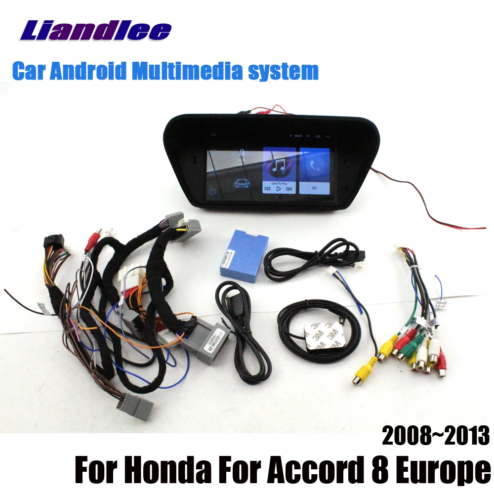 Only Machine Liandlee для Honda для Accord 8 Европа 2008~ 2013 Android 2+ 32G HD Автомобильный экран радио gps Navi навигационные карты камера OBD - Цвет: Only Machine