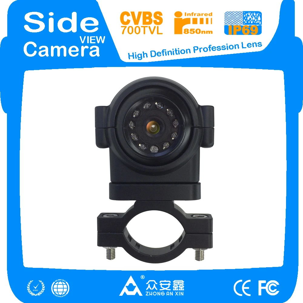 ZhongAnXin CVBS 700TVL IR камера ночного видения Flank view с уникальным кронштейном