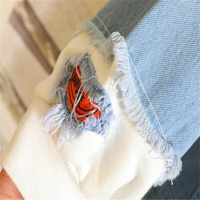 Anime Hole Denim Jacket ONE PIECE Chaqueta Hoodie Man Woman Luffy White beard Cosplay Costume Pure Cotton Fashion Casual Coat |