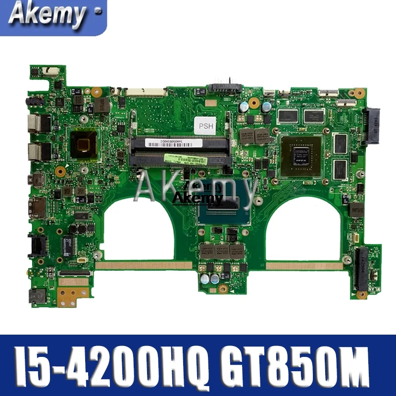 

N550JK Laptop Motherboard For Asus N550jv N550JK N550J N550JX I5-4200HQ GT850M GPU Mainboard 100% test ok