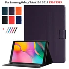 Тонкий чехол для Samsung Galaxy Tab A 10 1, 2019, кожаный чехол-кошелек, защитный чехол для Samsung Tab A SM T510 SM T515