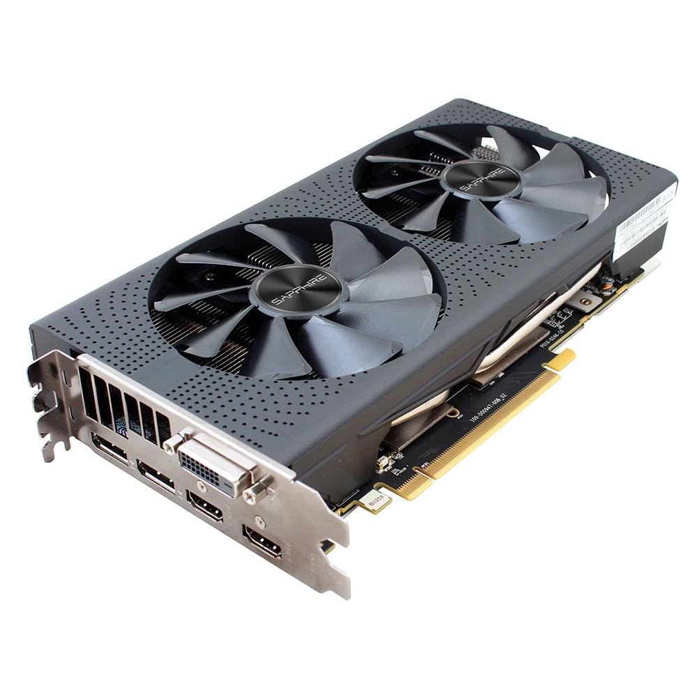 Видеокарта SAPPHIRE AMD Radeon RX 570 8 GB, игровые видеокарты для ПК, видеокарты GPU RX570 8GB GDDR5 256bit для ПК, используемые карты RX570
