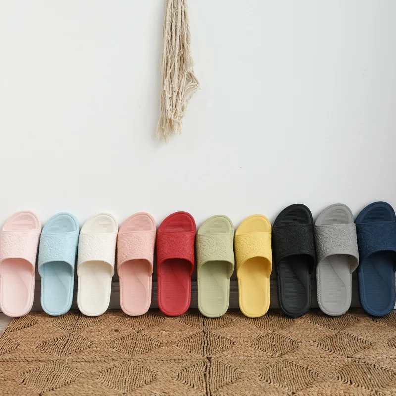 

ASIFN Men Slippers Soft Bottom Quick-drying Non-slip Deodorant Female Slides Wear-resistant Sandals Summer Couple Flip-flops