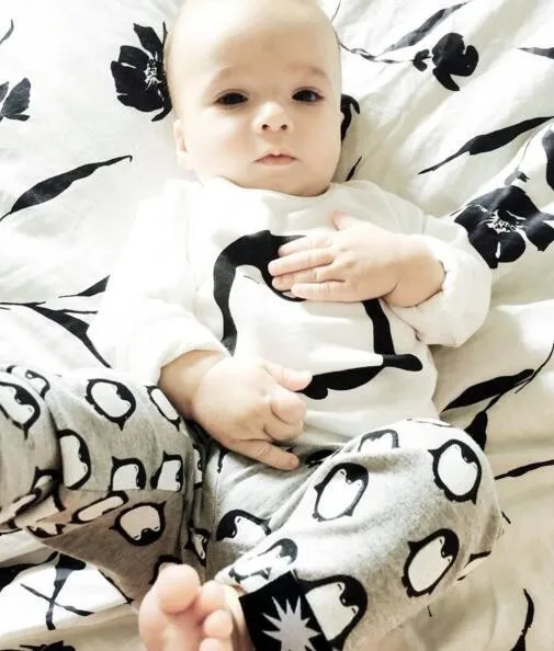 

Baby Boy girls Clothes Newborn Baby Girl Boys Clothing Sets Long Sleeve Tops+Pants+Headband 3PCS Penguin Infant Outfits Suits