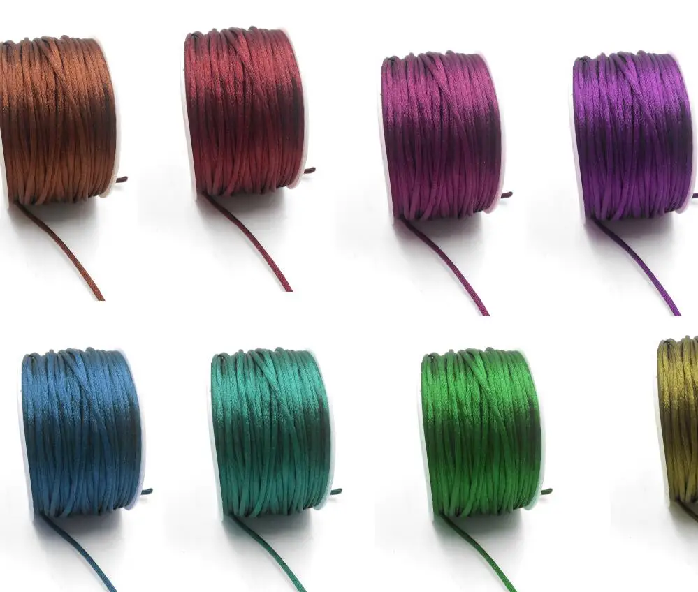 Оптовая продажа плетеный нейлоновый черный шнур для макраме 50 м/Spool1MM разных