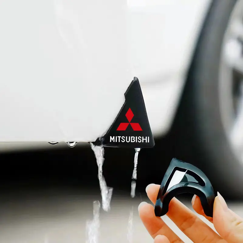 

2pcs Car Door Corner Protective Cover Anti-Collision Sticker For Mitsubishi ASX Lancer Pajero Outlander L200 EVO Lancer Pajero