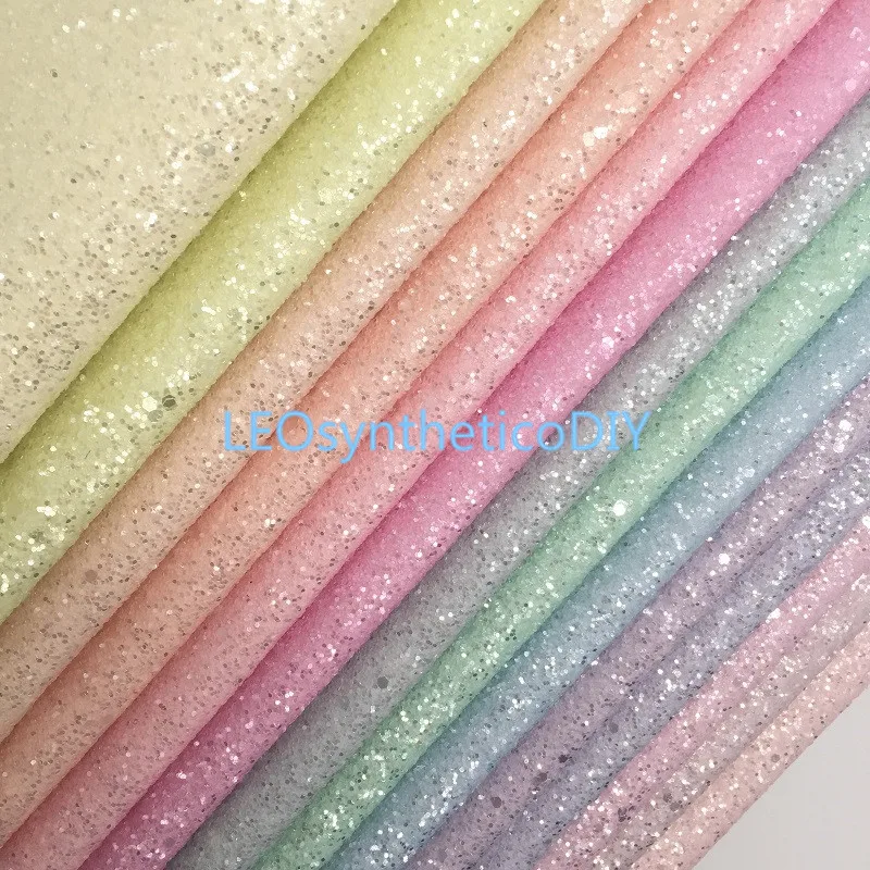 Блестящая ткань 1 шт. 21 х29 см объемная блестящая кожа пастельные блестящие