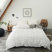 white black plaid duvet cover twin full queen king single modern fashion comfortable quilt cover printing home one piece40