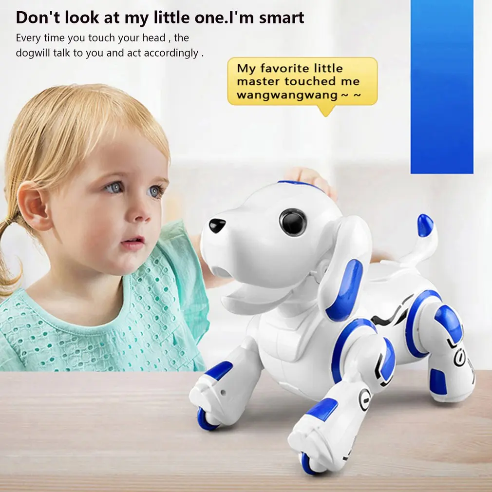 

2021 New Remote Control Smart Robot Dog Programable 2.4G Wireless Kids Toy Intelligent Talking Robot Dog Electronic Pet kid Gift