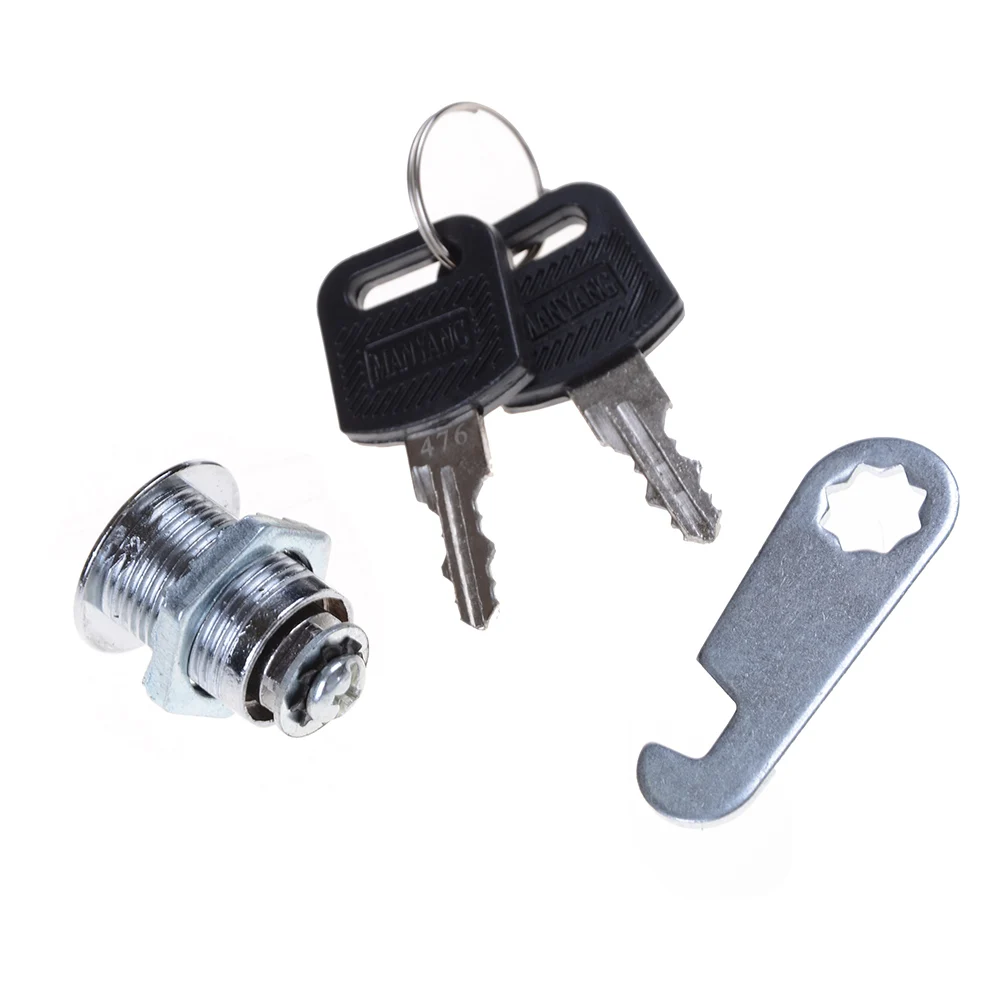

1Set 2 Keys Cam Lock Cabinet Mailbox Drawer Cupboard Lock Home hardware
