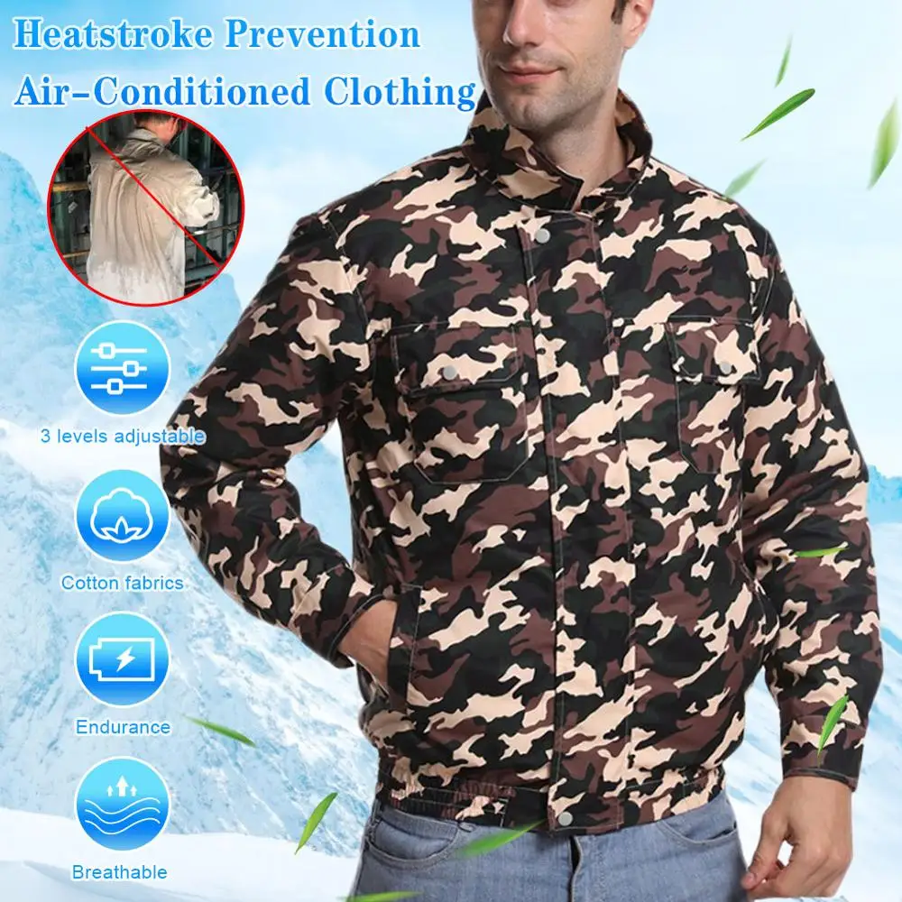 

Summer Cooling Air-conditioning Clothes with Fan Clothes USB Charging Fan Clothes Outdoor Fishing Clothes