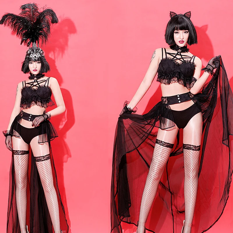 Новинка Обувь для ночного клуба костюм танцев в стиле джаз женщин сексуальный