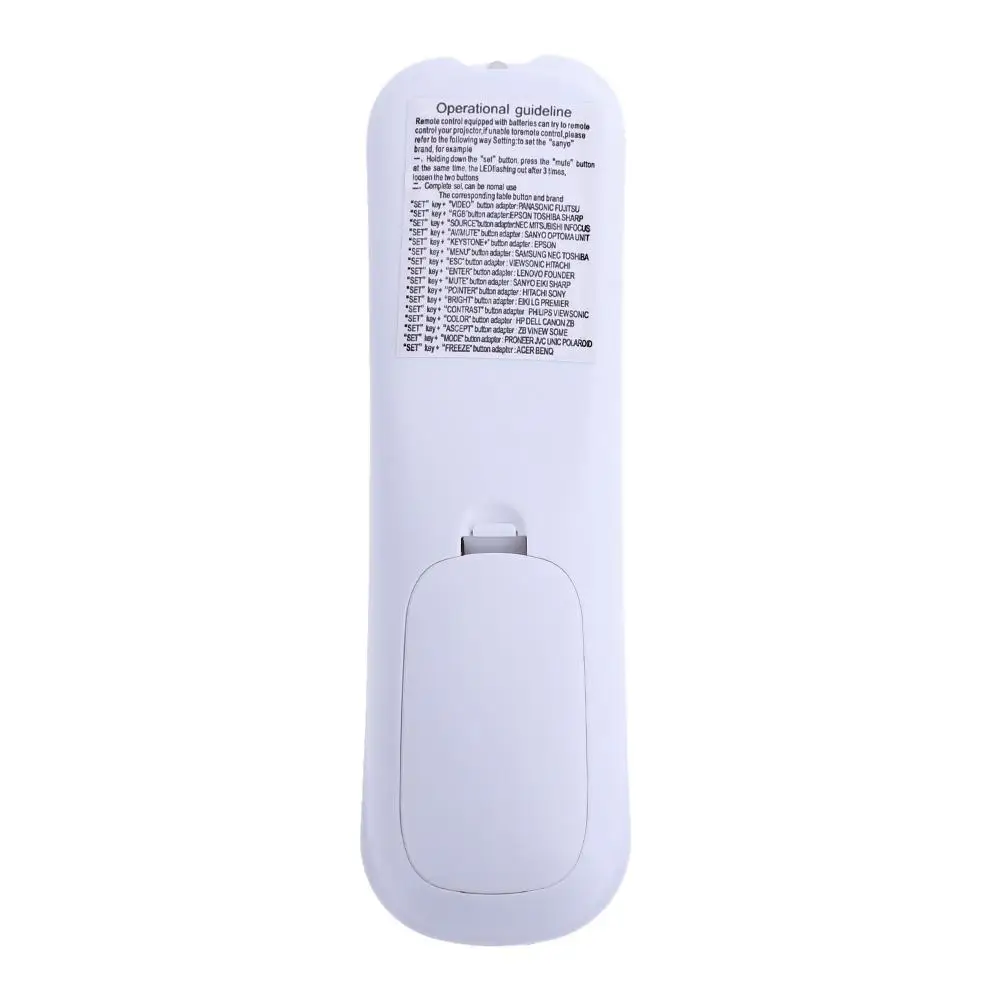 Universal Projector Remote Control for EPSON INFOCUS SONY BENQ ACER SANYO NEC VIEWSONIC HITACHI SAMSUNG TOSHIBA SHARP |