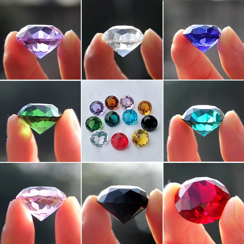 8 шт 20 мм Хрустальное алмазное стекло Ремесло Пресс-Папье для домашнего офиса