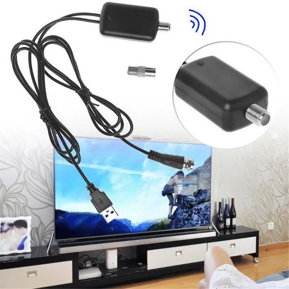 Hot Newest Digital HDTV Signal Amplifier Booster Digital HD for Cable TV Fox Antenna HD Channel 25DB Low Noise Fast Delivery