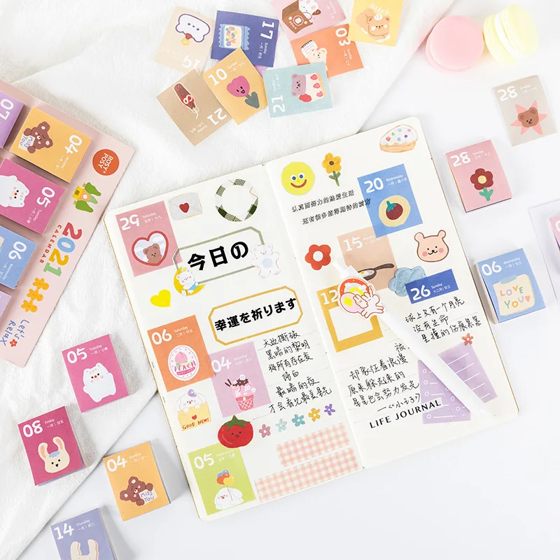 

Creative 2021 Weekly Desk Calendar Mini Portable 365 Days New Year Memo Calendars Daily Schedule Planner