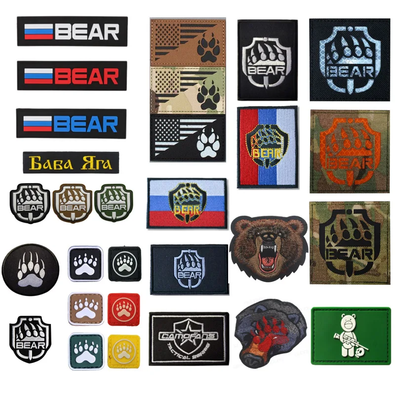 Нашивка с вышитым медведем IR Russia Escape из Tarkov USEC русская игра инфракрасный