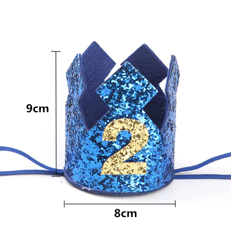 Комплект для мальчиков: Голубая золото наряд первого дня рождения шляпа