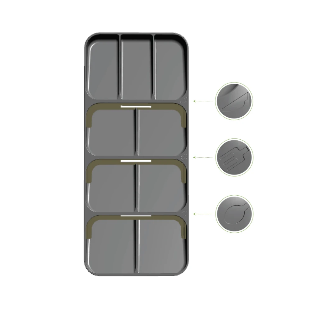 kitchen organizer cutlery drawer storage box tray fork spoon divider container for kitchen utensils appriance rack cabinet stand free global shipping