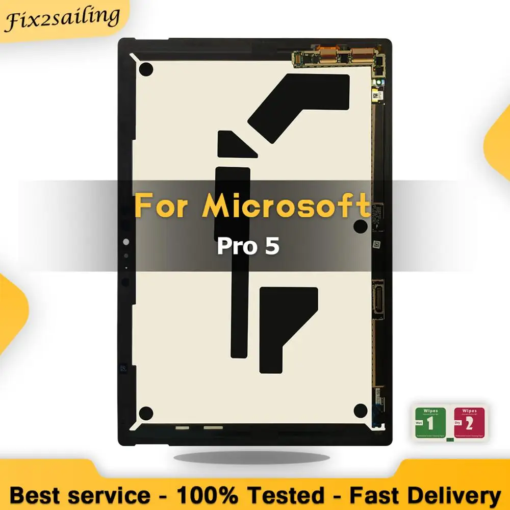 ААА + качество проверено ЖК-дисплей для Microsoft Surface Pro 5 модель 1796 LP123WQ1 с доской