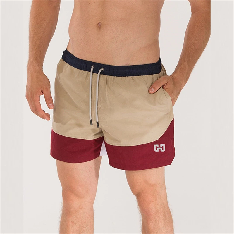 

2020 Men Summer Slim Shorts Gym Fitness Bodybuilding Running Male Short Pant Knee Length Light Thin Breathable Sportswear