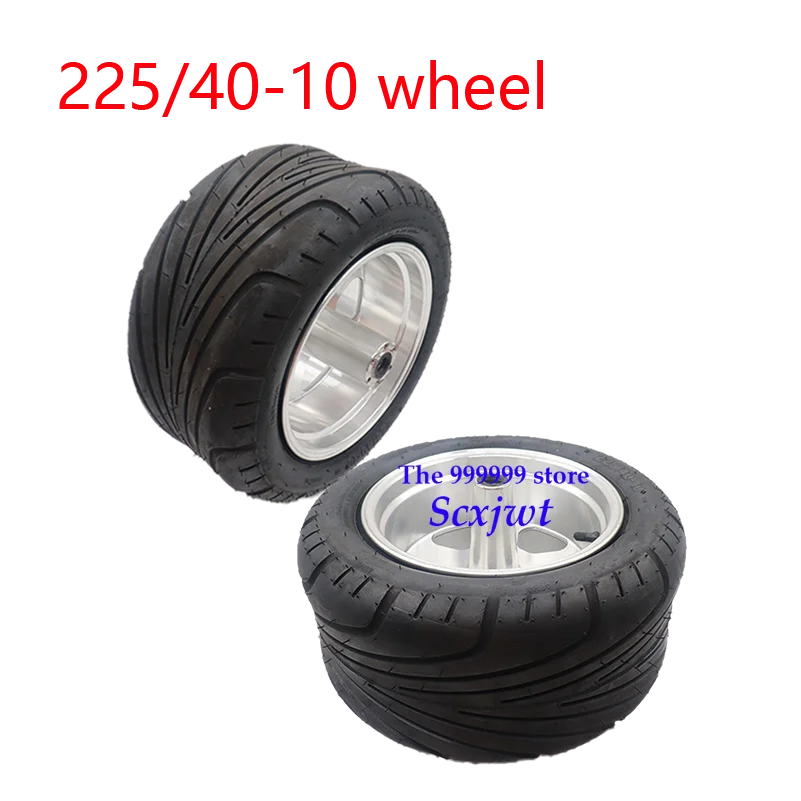 

225/40-10 225x40-10 Tubeless Tire with Hub Vacuum Tyres for Citycoco Scooter Chinese Harley Electric Scooter Accessories